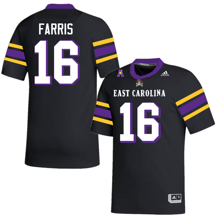 East Carolina Pirates #16 Robert Farris College Football Jerseys,Uniforms-Alternate Black